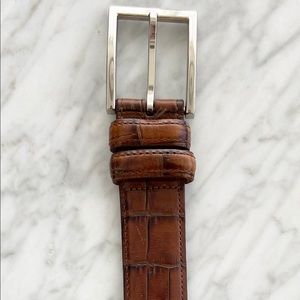 Men’s Brown Alligator Belt